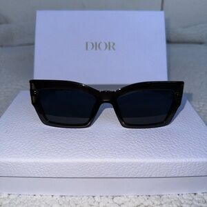 Dior Cat Style Dior2 Rectangular-Frame Sunglasses